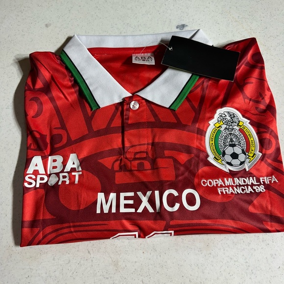 México Jersey 1998 World Cup-Blanco 11 - Picture 9 of 9